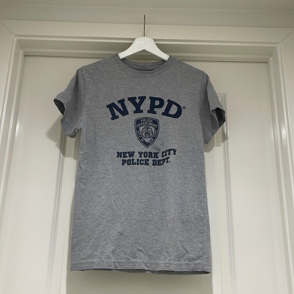 Gray NYPD official licensed T-shirt